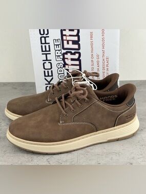 Mens skechers Swift Fit Casual Shoes Hands Free Memory Foam size 11 new in box